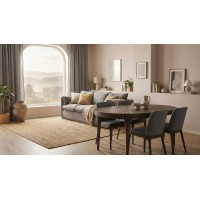 Обеденный стол Арктур овальный раскладной, шпон, 200 (+40) × 110 см