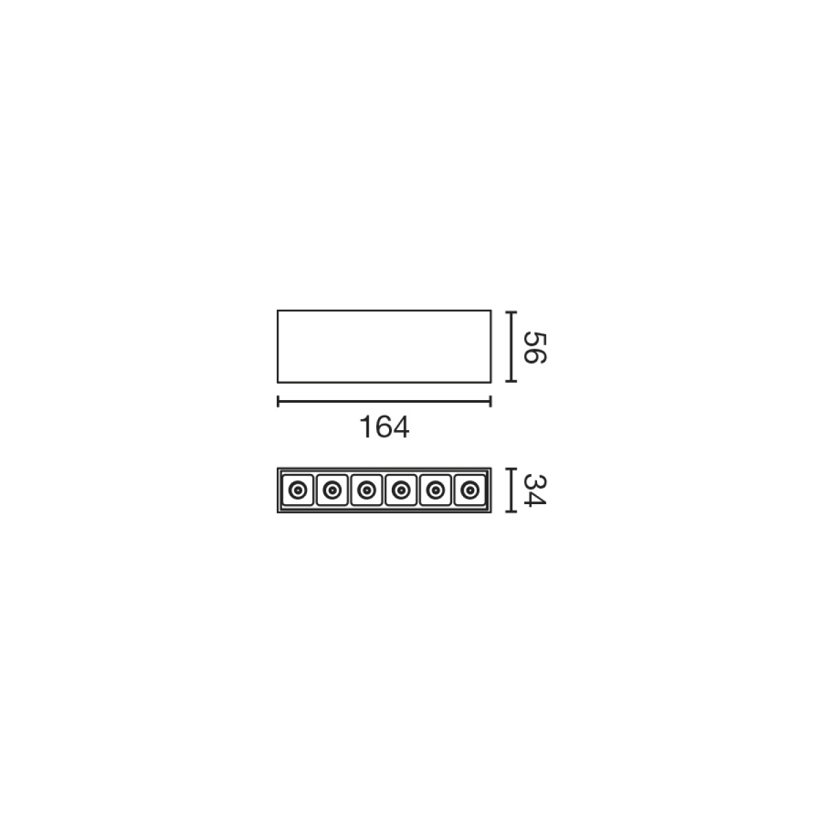 Светильник NESO POINT 6 2700K 34° черный Casambi