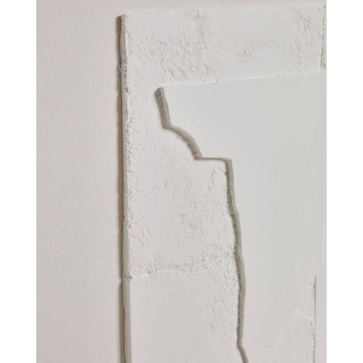 Абстрактная картина Gadir белого цвета, 80 x 80 см