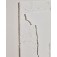 Абстрактная картина Gadir белого цвета, 80 x 80 см