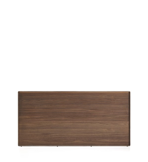 Изголовье Norlen из орехового шпона с темной отделкой и подсветкой 180 x 200 