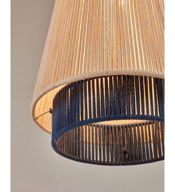 Yuvia Подвесной светильник из с бежевой, синей и терракотовой отделкой