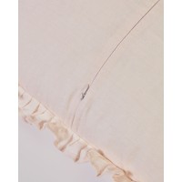 Nacha Чехол для подушки из хлопка и льна розового цвета 45 x 45 см