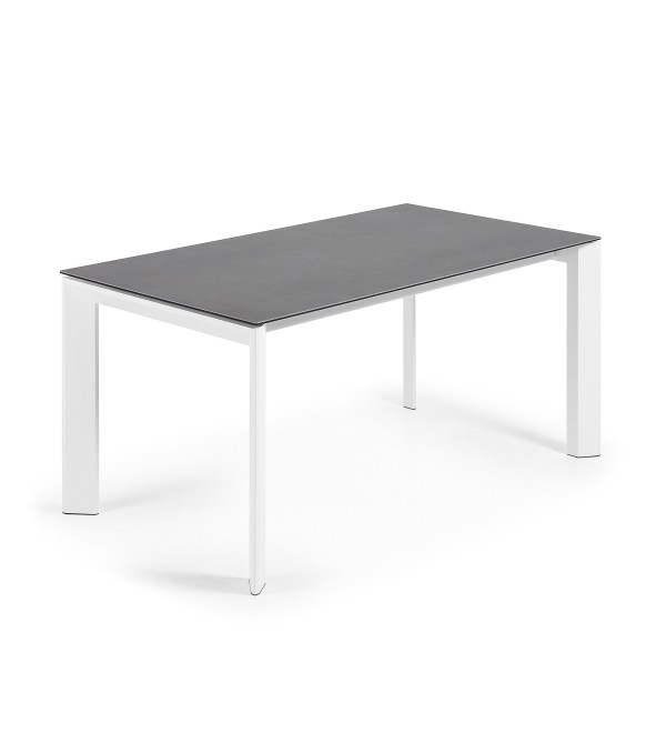 Стол Atta 160 (220) x90 белый керамический