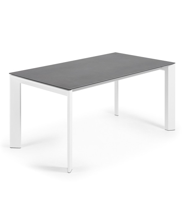 Стол Atta 160 (220) x90 белый керамический