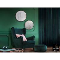 Зеркало круглое Aries 54Ø серебряное