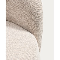Поворотное кресло Odenia из бежевого микробукле