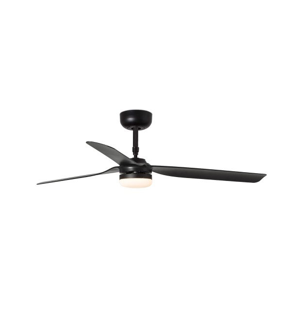 Потолочный вентилятор PUNT Ш1300MM черный 3 PALAS LED 18W TUYA