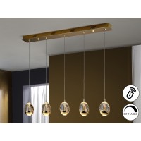 Подвесной светильник Rocio 5L золотой DIMMABLE