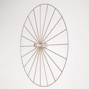 Бра Wheel 90 см хром + цоколь 25 см хром