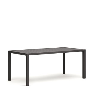 Culip Алюминиевый уличный стол с порошковым покрытием серого цвета 180 x 90 см