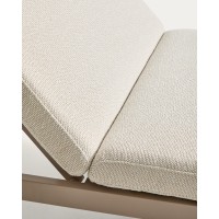 Шезлонг Kionia из алюминия цвета таупе