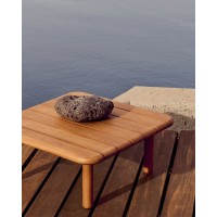 Журнальный столик Turqueta из массива тикового дерева, 70 x 70 см