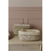Корзина стеганная Матча 30*20*20