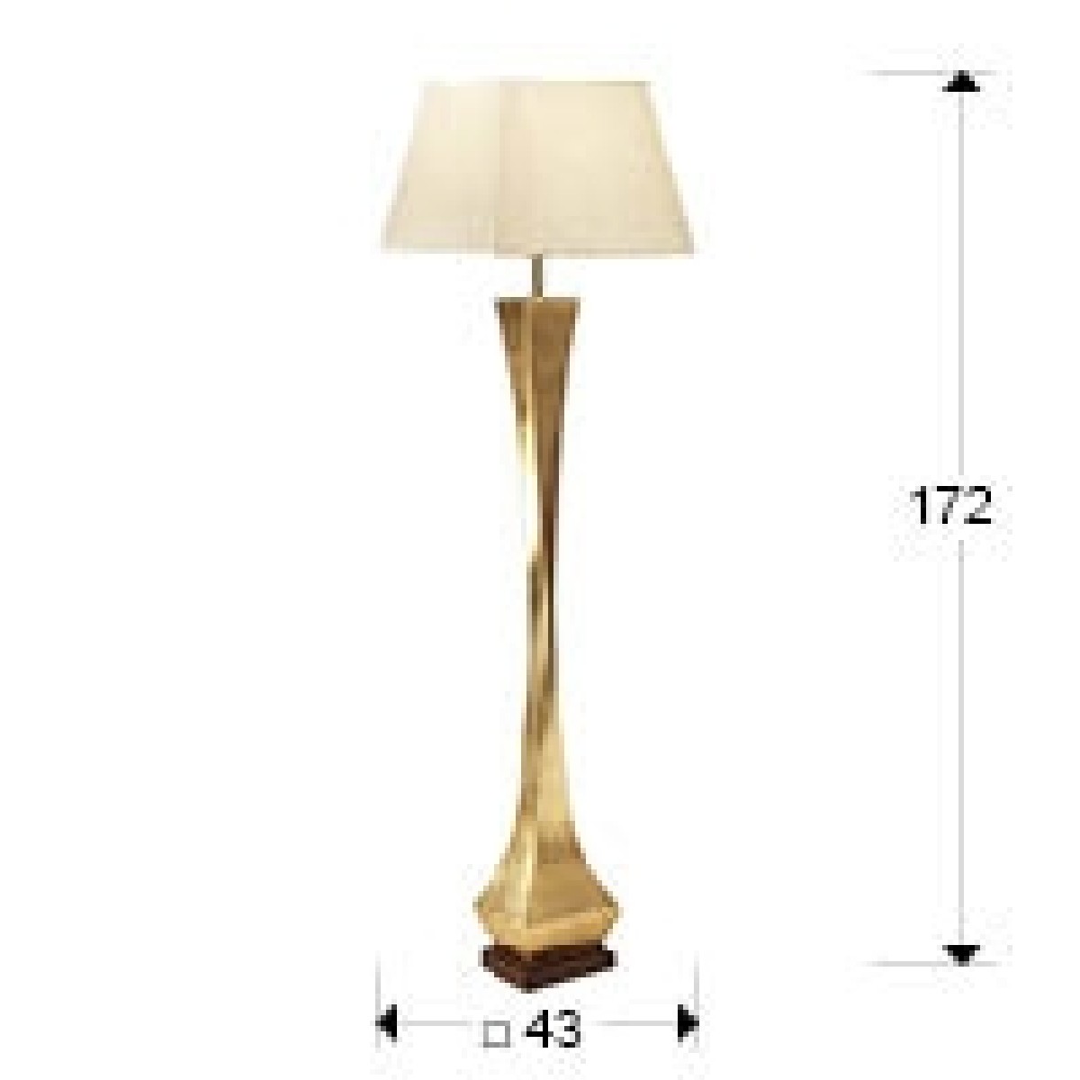 Торшер Deco золотой