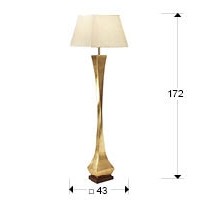 Торшер Deco золотой