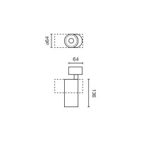 Потолочный светильник FOST SURFACE Ш64 14W белый 60° 4000K CRI97