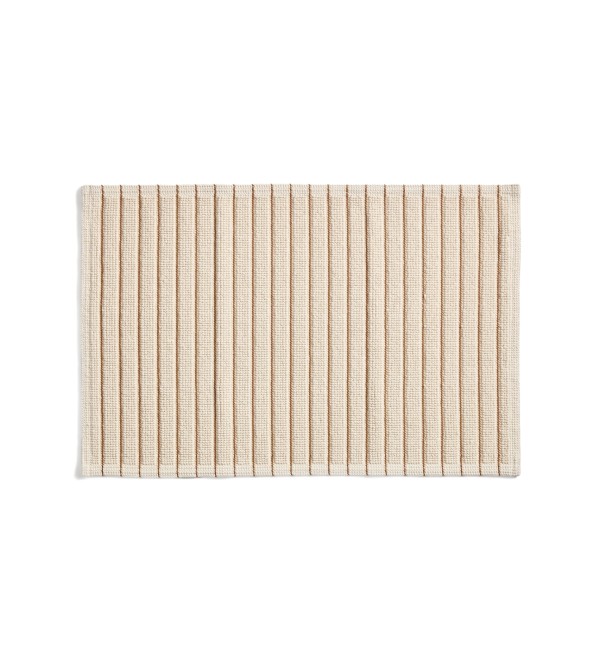 Хлопковый коврик для ванной Merade с оранжевыми полосками, 50 x 80 см