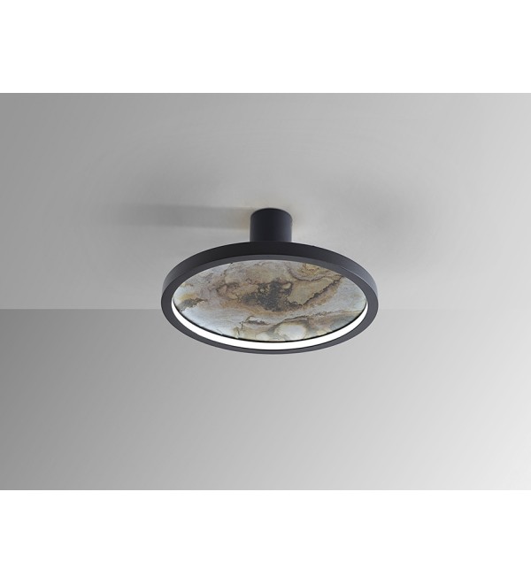 Настенный/потолочный светильник Stone CCT- черный LED D30