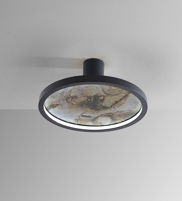 Настенный/потолочный светильник Stone CCT- черный LED D30