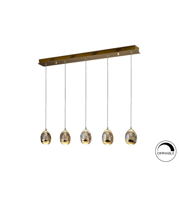 Подвесной светильник Rocio LED 5L золотой