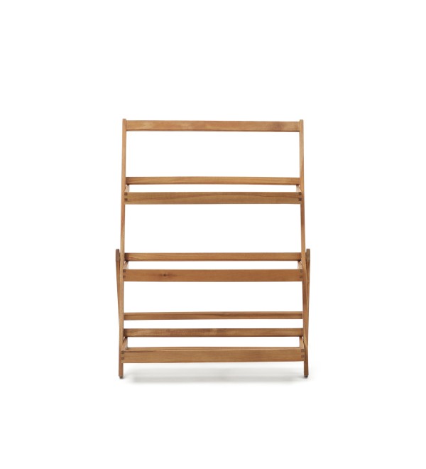 Victora Уличный стеллаж из массива акации 70 x 85 см