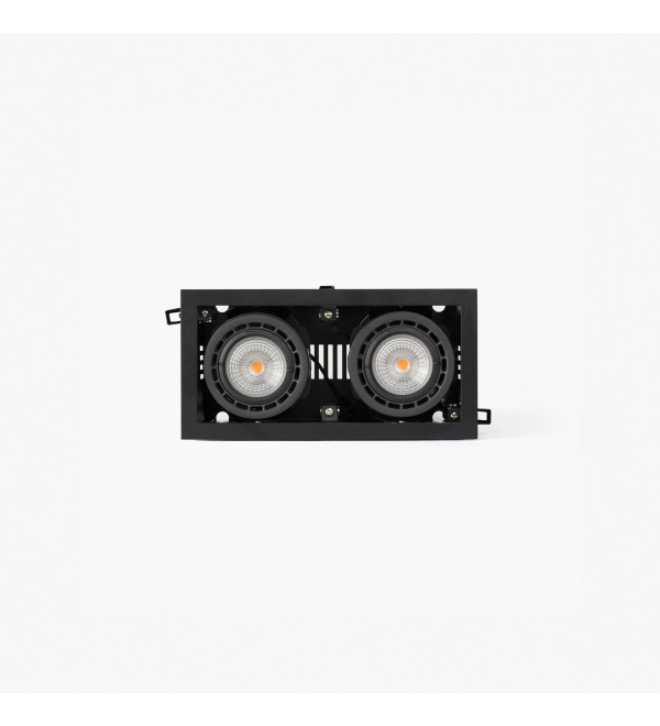 Встраиваемый светильник с рамкой Nano Colin-2 черный 14-26W 3000K 56°