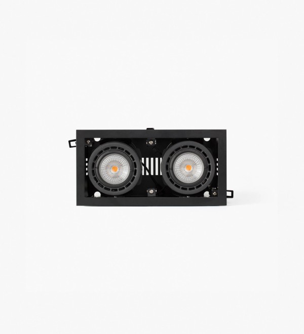 Встраиваемый светильник с рамкой Nano Colin-2 черный 14-26W 3000K 56°
