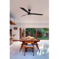 Потолочный вентилятор CRUISER XL Ш1600mm черный 3 PALAS 18W LED CCT DIM