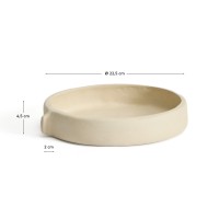 Кухонный поднос Mireni из папье-маше бежевый Ø 22,5 см