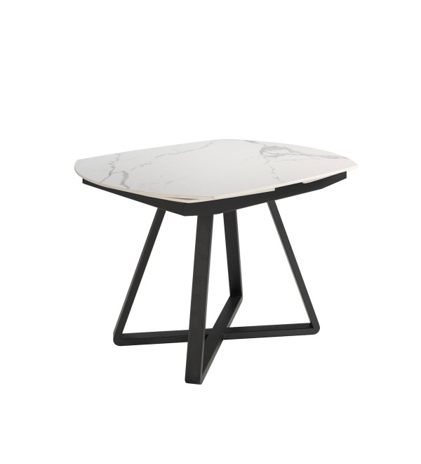 Обеденный стол D2055BB /1096 из керамики и черной стали