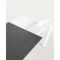 Стол Atta 160 (220) x90 белый керамический