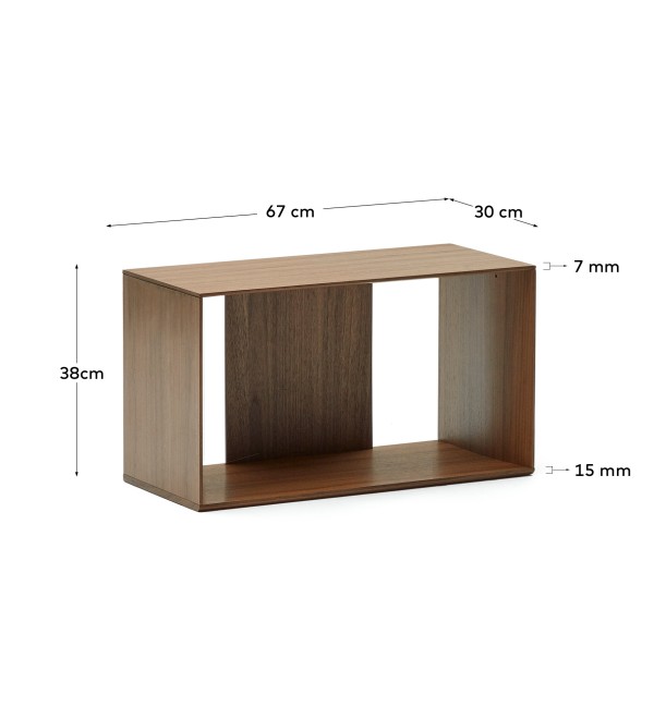 Litto Средний модуль полки из шпона орехового дерева 67 x 38 см