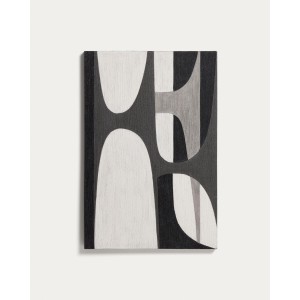 Абстрактная черно-белая картина Onure, 60 x 90 см