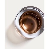 Подсвечник Uconi из темно-коричневого стекла, диаметр 12 см