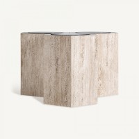Журнальный столик Thiennes 36124 из травертина