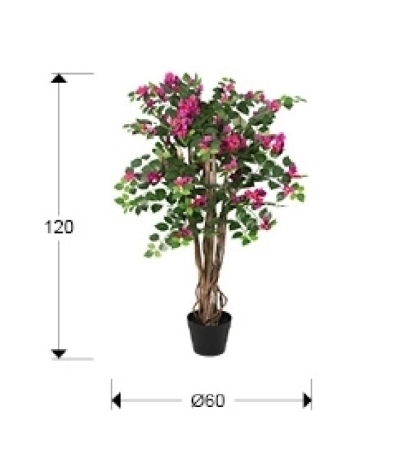 Buganvilla rosa h120 Искусственное растение 