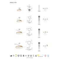 9090 Люстра-вентилятор MANTRA NISEKO FAN XS