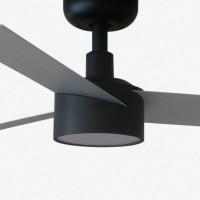 Потолочный вентилятор CRUISER S Ш1060mm черный 3 P алюминий 18W LED CCT DIM