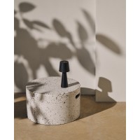 Журнальный столик Jenell terrazzo белый, Ø 52 см