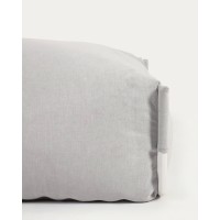 Square пуф квадратный  101 x 101 см, светло-серый, белый алюминий, для садового модульного дивана