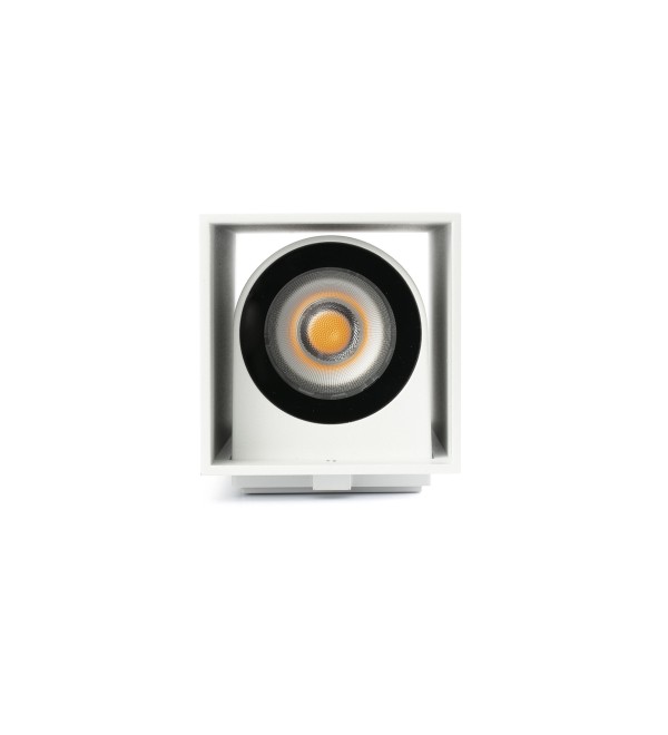 Уличный настенный светильник KOV квадратный белый LED 2x6W 2700K 23°/23°