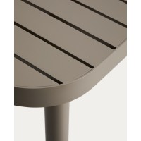 Уличный стол Joncols из алюминия с бежевой отделкой 180 x 90 см