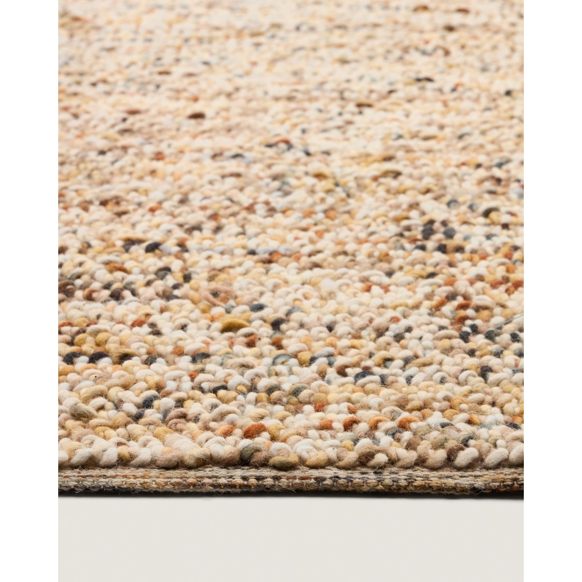 Разноцветный ковер Elanis из шерсти букле 200 x 300см