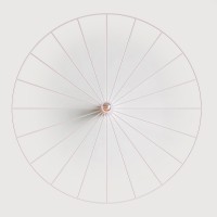 Бра Wheel 90 см белый + цоколь 5 см белый