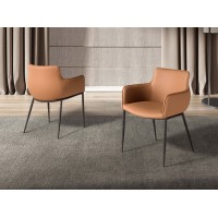 Стул 4177 из коричневой экокожи