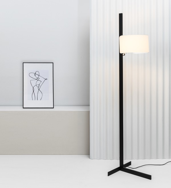 Торшер Stand Up черного и белого цвета E27 20W