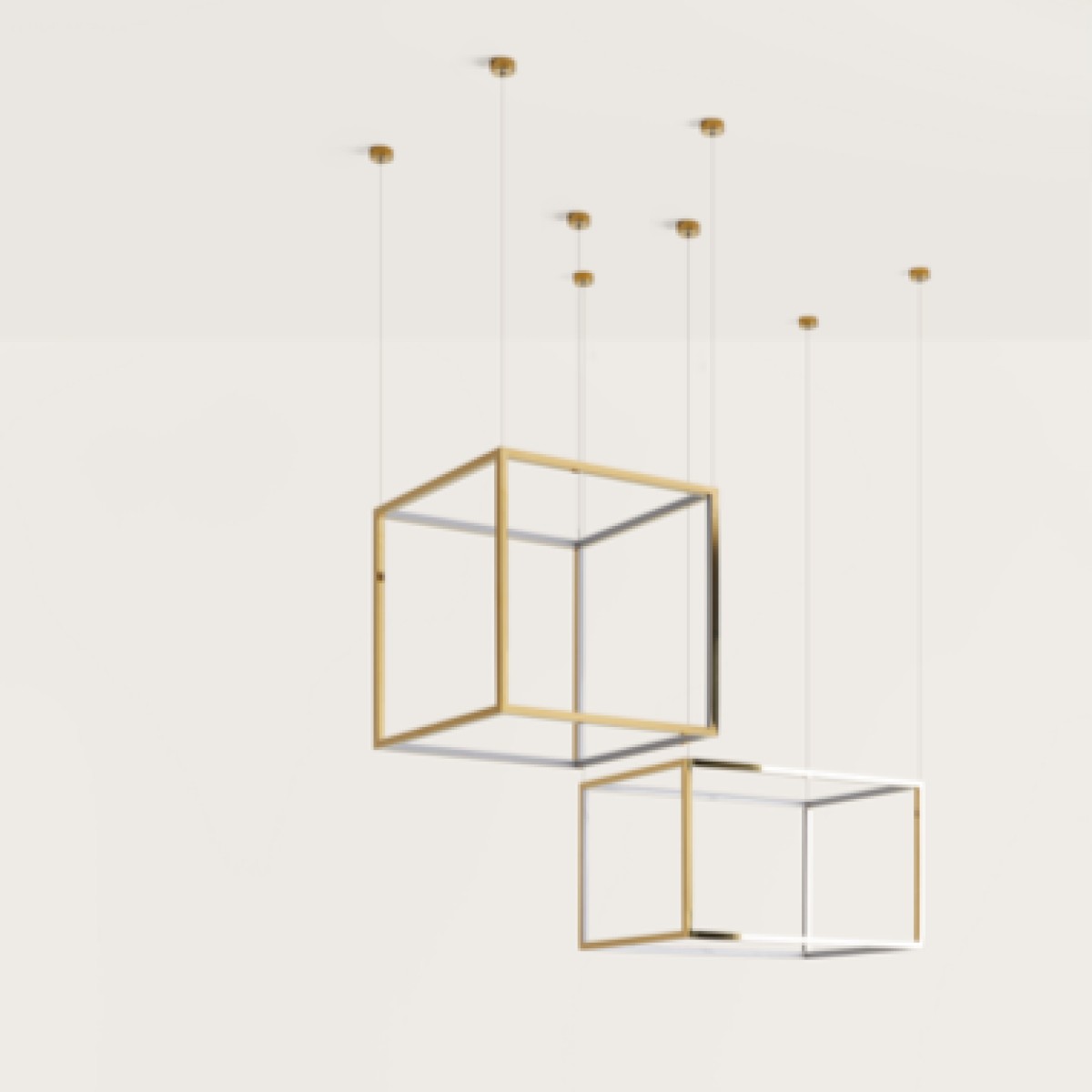 Подвес Cube-X 44 x 44 cm золотой