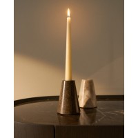 Подсвечник Trevia из зеленого мрамора, 8 см