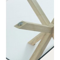 Стол Arya 160x90 металл стекло